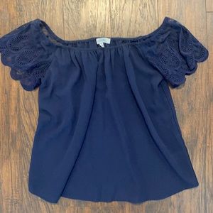 Over the shoulder blouse